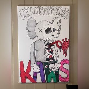 Large Kaws painting